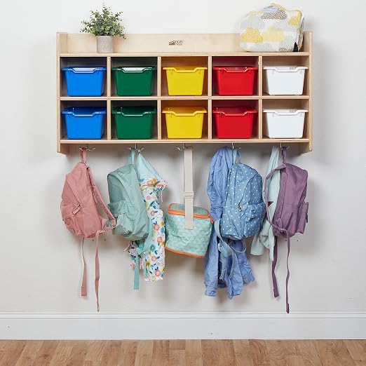 ECR4Kids 10-Section Hanging Coat Locker - Image 10