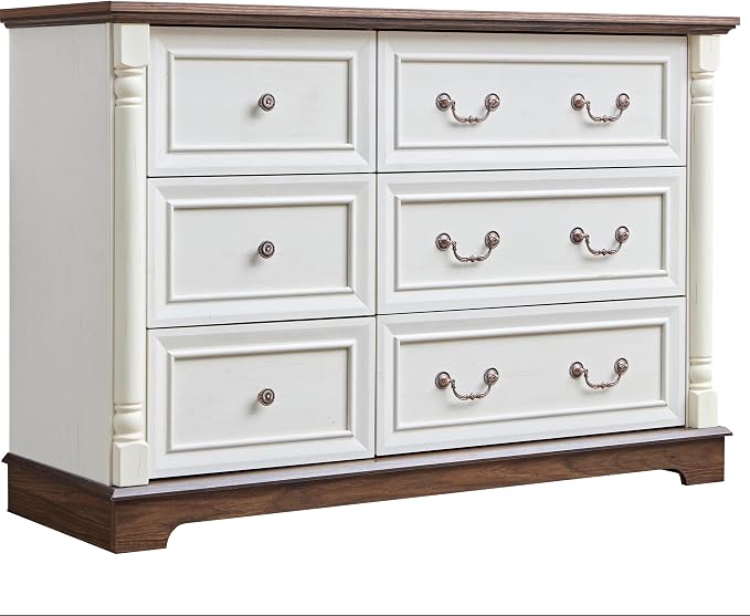 Farmhouse 6 Drawer Dresser by Unknown