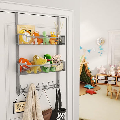 SWTYMIKI Over The Door Hooks Organizer - Image 5