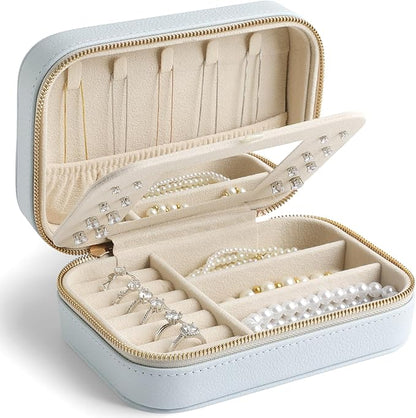 Genuine Leather Travel Jewelry Organizer Case by Unknown