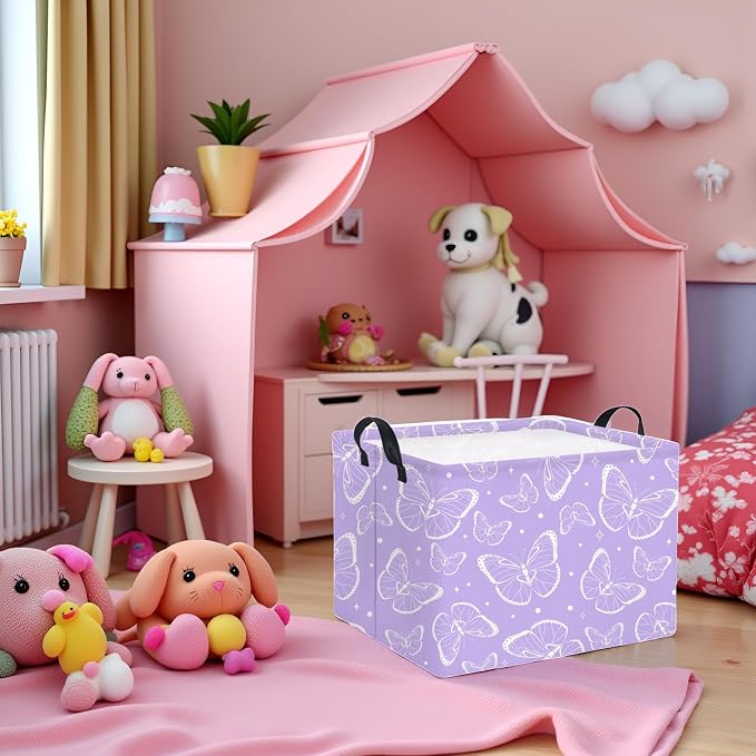 Rectangular Kids Storage Basket Baby Storage Basket - Image 4