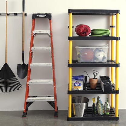 Gracious Living 5 Shelf Fixed Height Ventilated Heavy Duty Shelving Unit 36 x - Image 2