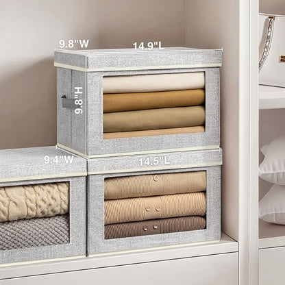Homsorout Stackable Storage Bins - Image 2