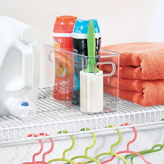 iDesign Slim Clear Plastic Storage Bin, Tall Narrow | Organizer, - Image 6