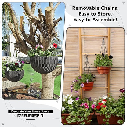 garini 6 Pack, 23 Inch Hanging Baskets Chain, Bird Feeders and Lanterns - Image 6