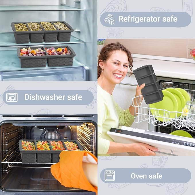 Silicone Freezer Trays with Lid - Image 6