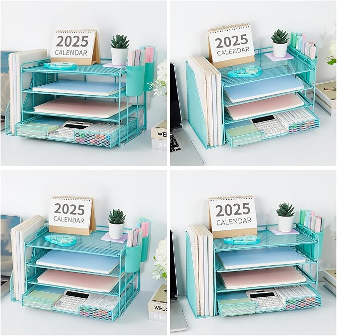 OPNICE Desk Organizer, 4-Tier Desktop File Organizer - Image 4