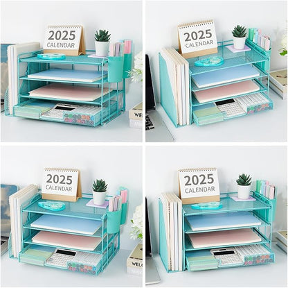 OPNICE Desk Organizer, 4-Tier Desktop File Organizer - Image 4