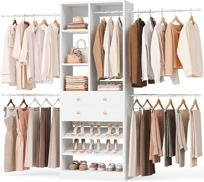 Besiost Closet System, 4.2–8.8 FT Closet Organizer by Besiost