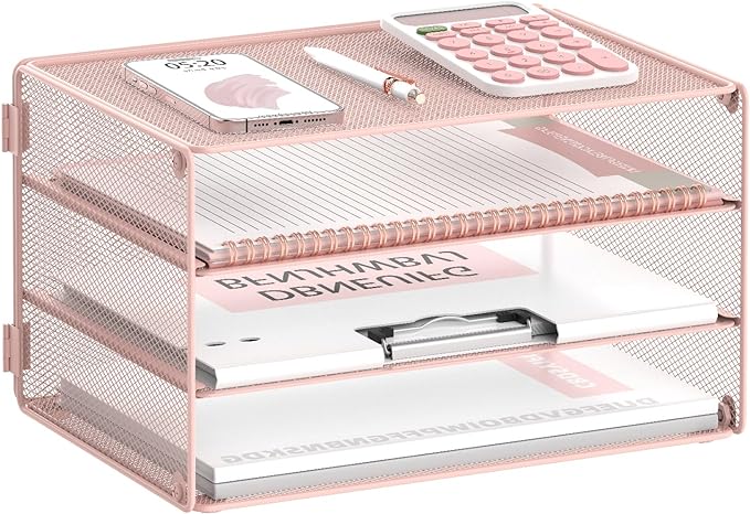 DALTACK 3 Tier Letter Tray Paper Organizer by DALTACK