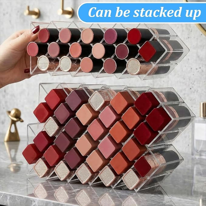 MAQUITA Acrylic Lipstick Organizer, Drawer & Countertop Display - Image 4