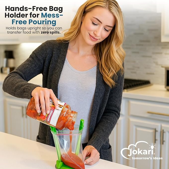 Baggy Rack - Sandwich Bag Racks, Clip Food Storage Bags Onto Holder, Best Opener - Image 2
