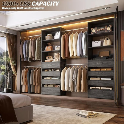 Aheaplus Closet System, 4-9 Ft Closet Organizer - Image 2