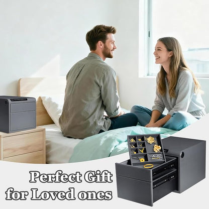 Jewelry Safe with Drawers，Biometric Fingerprint safe, Slide-Away Handgun Safe - Image 5