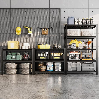 5-Tier Metal Storage Shelving Unit, 000 lbs Capacity Adjustable Garage Shelves - Image 2