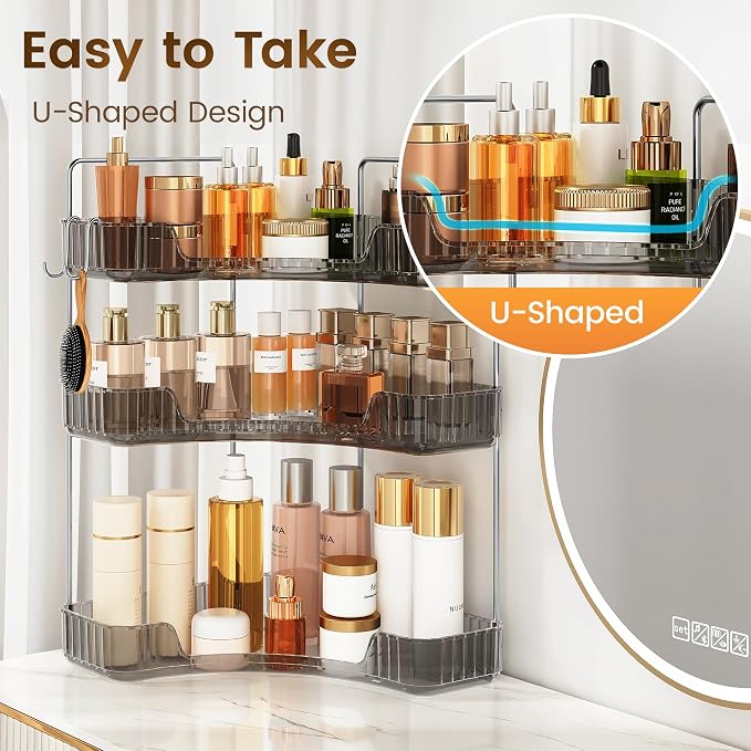 3-Tier Corner Organizer with Hooks - Image 4