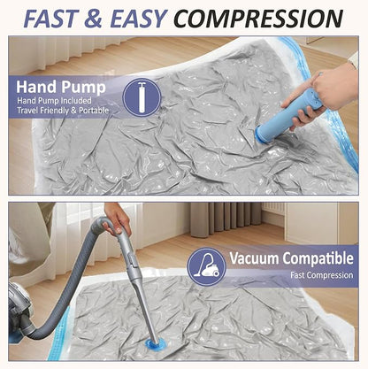 Cozy Essential Vacuum Storage Bags, 80% Compression Vacuum Seal Space Saver - Image 6
