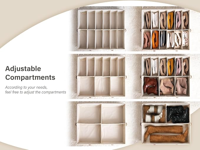 StorageWorks 2-Pack 24-Pair Under Bed Shoe Storage Organizer, 5.25" Height - Image 2