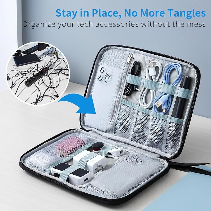 3 Pack Electronics Travel Organizer Case - Image 2
