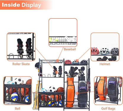WALMANN Garage Sports Equipment Organizer, Golf Bag Stand - Image 4