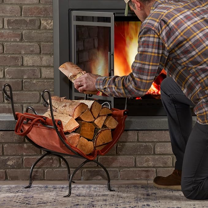 UniFlame Olde World Iron Firewood Log Holder - Image 5