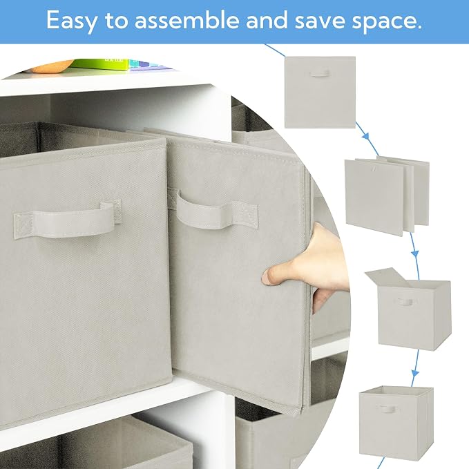 Cupic Cupid 11 Inch Storage Cube, Fabric Cube Storage Bin - Image 4