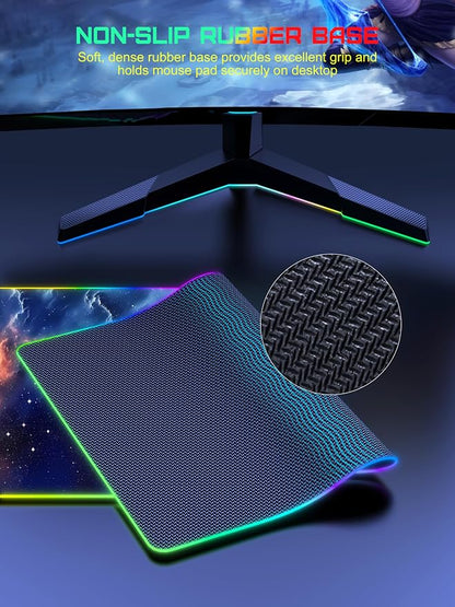 TopMade Wireless Charging Mouse Pad, RGB Gaming Mousepad, 35.4" x 15.8" Extra - Image 6
