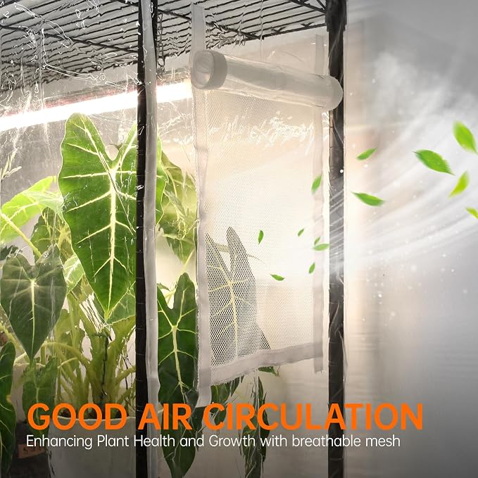 Bstrip Indoor Greenhouse with Grow Light, Mini Green House with 5 Pack T8 Full - Image 3