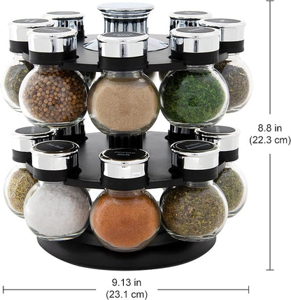 Kamenstein 16 Jar Ellington Revolving Countertop Spice Rack - Image 4