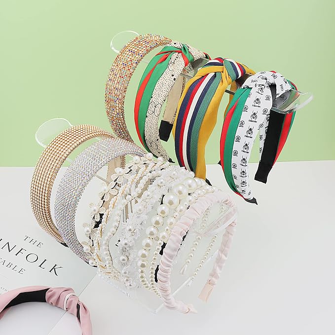 Bigfety Acrylic Headband Holder, Hair Accessories Organizer Clear Stand - Image 2