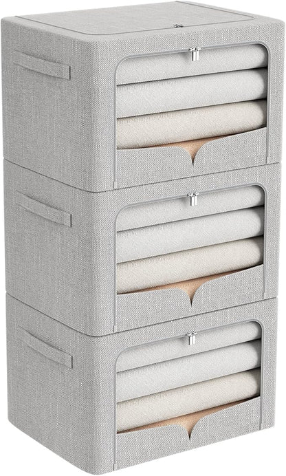 FHSQX 3 Pack Clothes Storage Bins by FHSQX