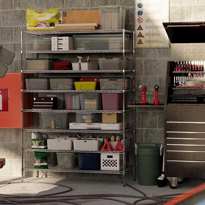 24" Deep x 60" Wide x 86" Height Wire Shelving Kit | 8-Tier | NSF Commercial - Image 7