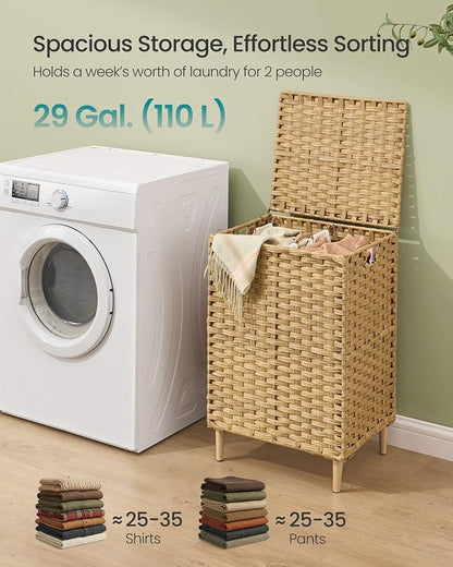 SONGMICS 2-Section Laundry Hamper - Image 3