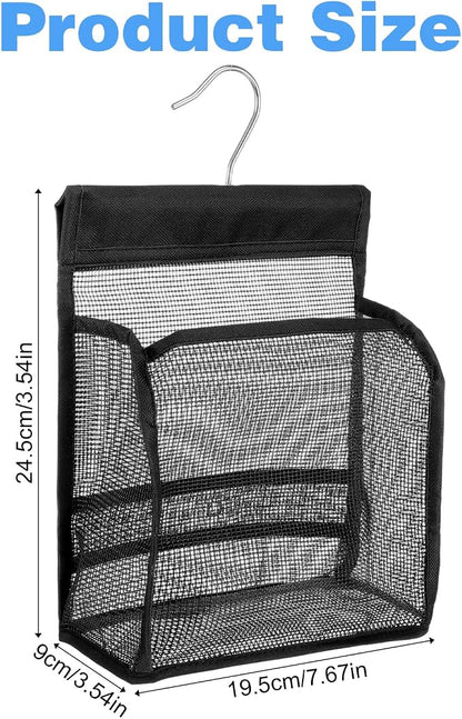 Mesh Shower Caddy Hanging, Transparent Rotating Hanging Mesh Bath Baskets - Image 4