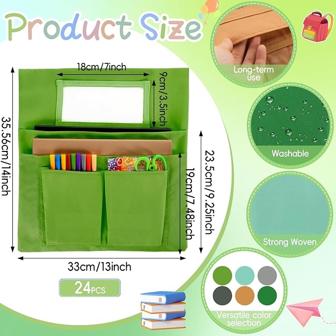 gisgfim 24 Pcs Small Chair Pockets - Image 2