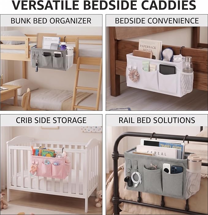 1pc Bedside Caddy Organizer - Image 2