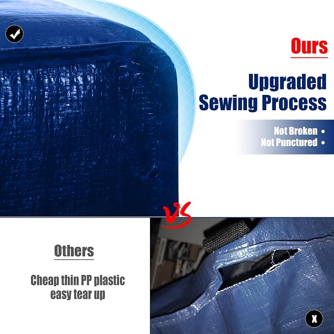 Cosy Family 8 Pack Heavy Duty Extra Large Moving Bags - Image 3