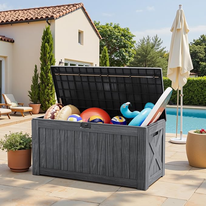 Greesum Outdoor Storage Box 120 Gallon Storage Bin - Image 6
