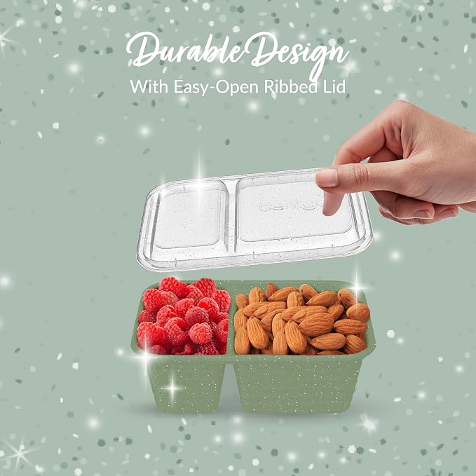 Bentgo Prep - 2-Compartment Snack Containers - Reusable, Microwaveable - Image 5