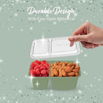 Bentgo Prep - 2-Compartment Snack Containers - Reusable, Microwaveable - Image 5