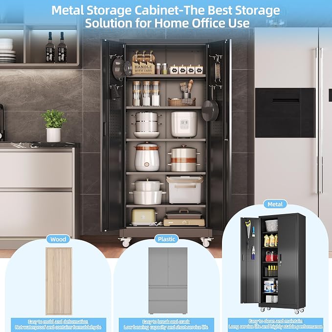 Metal Garage Storage Cabinet - Image 8
