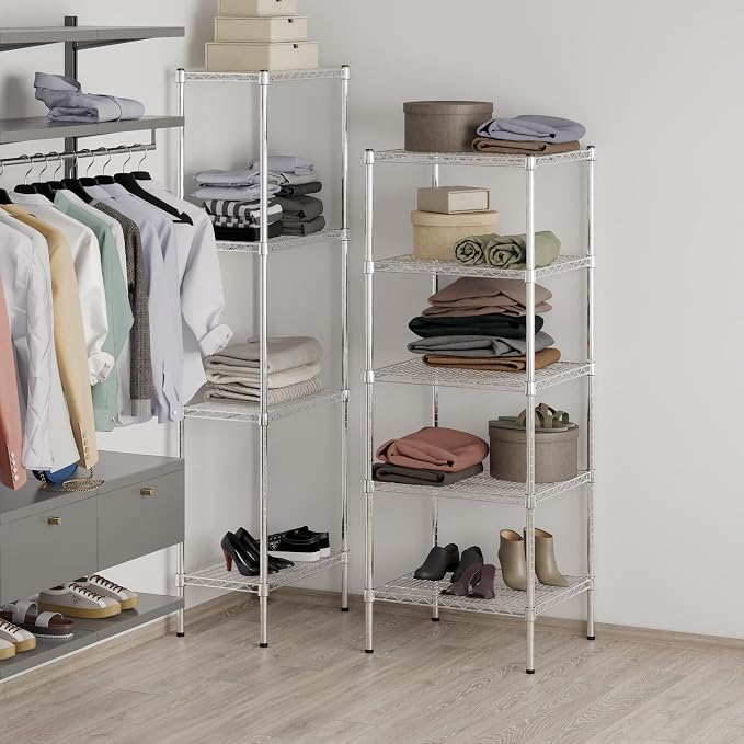 21" Deep x 24" Wide x 64" Height Wire Shelving Kit | 5-Tier | NSF Commercial - Image 7