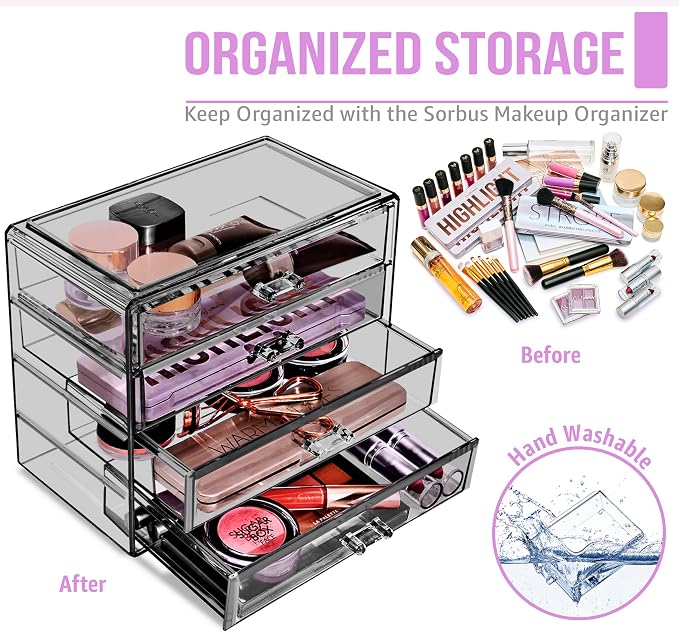 Sorbus Makeup Organizer - Image 5