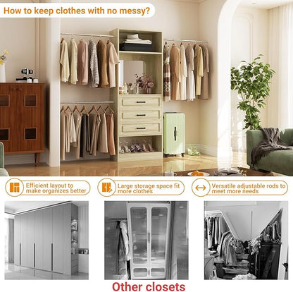 Unikito 48" W - 96” W Closet System - Image 5
