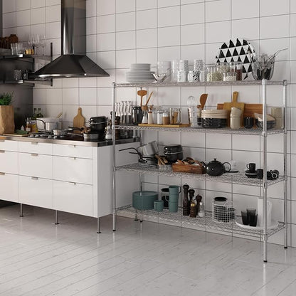 18" Deep x 60" Wide x 54" Height Wire Shelving Kit | 4-Tier | NSF Commercial - Image 2