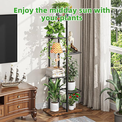 Simple Trending Plant Stand Indoor Outdoor, 6 Tier Plant Shelf, Tall Corner - Image 4