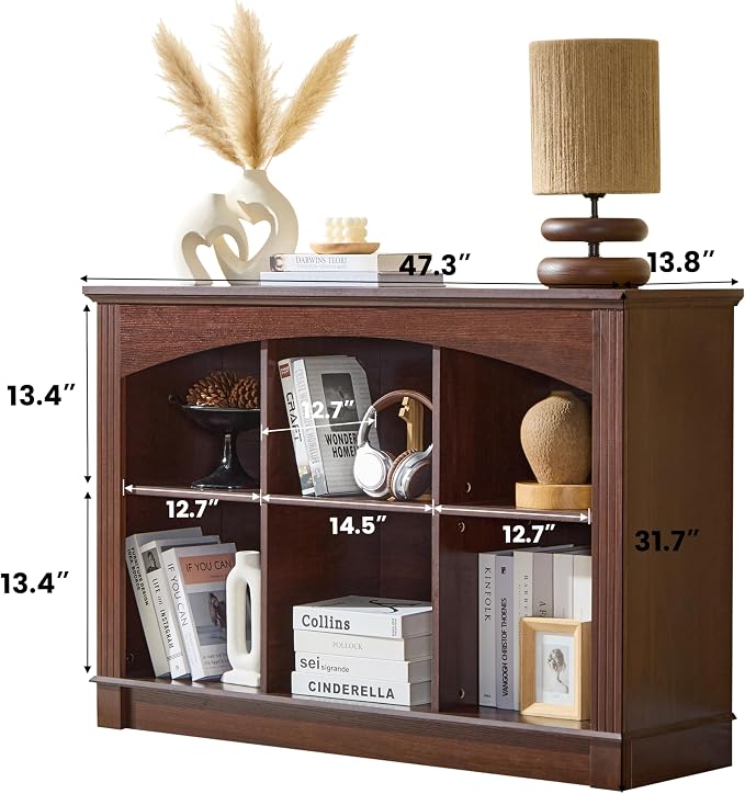 Bookshelf, 6-Cube Bookcase and Kids Bookshelf, Wooden Storage Cabinet - Image 2