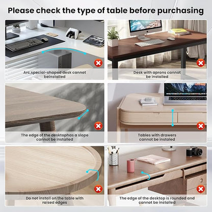Keyboard Tray Under Desk, Pull Out Keyboard & Mouse Tray - Image 4