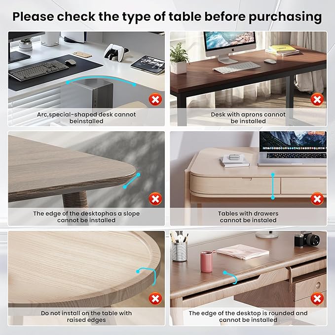 Keyboard Tray Under Desk, Pull Out Keyboard & Mouse Tray - Image 6