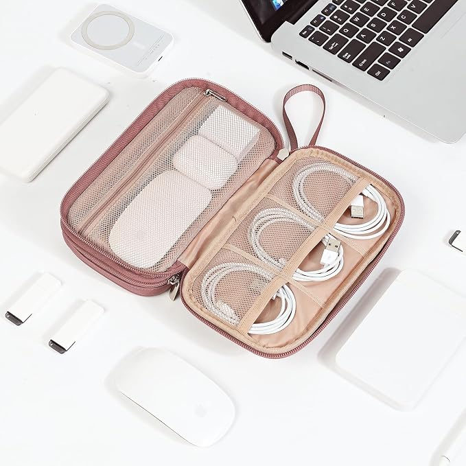 NISHEL Travel Cord Organizer Case, Double Layers Tech Electronic Case, Travel - Image 7